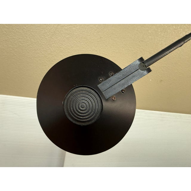 Robert Sonneman for Kovacs Feather Floor Lamp, Black For Sale - Image 11 of 12