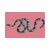 2020s Serpent Pink Vegan Leather Rectangle Placemat, Set of 4 For Sale - Image 5 of 5