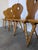 1970s Vintage Tyrolean Farmhouse Heart Cutout Wooden Dining Chairs, 1970s, Set of 6 For Sale - Image 5 of 18