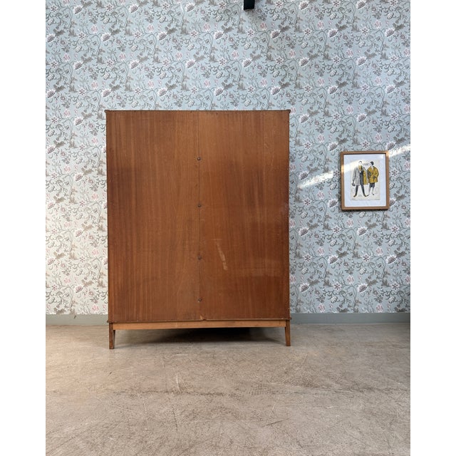 Vintage Wardrobe with Hanging Space and Sliding Doors, 1950s For Sale - Image 9 of 15
