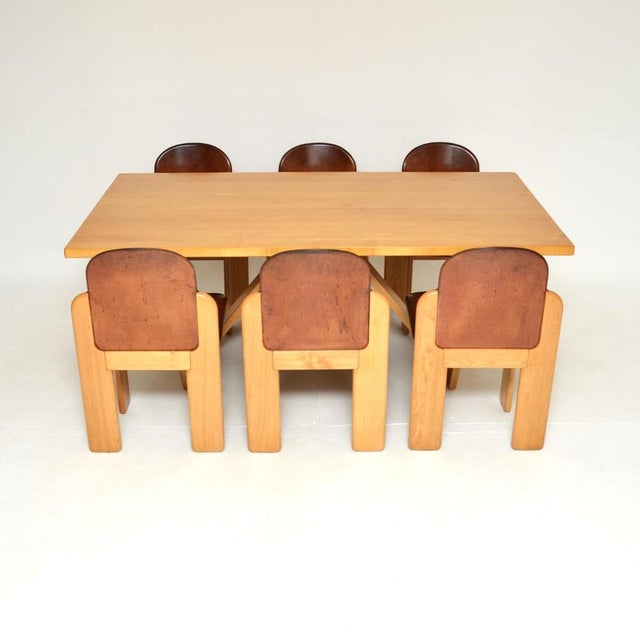 Vintage Italian Dining Table and Chairs from Silvio Coppola, 1970, Set of 7 For Sale - Image 4 of 17