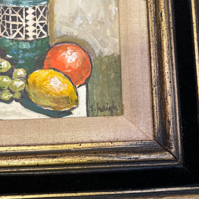 Contemporary Original Still Life Painting by Stephen Heigh “Vase and Fruit” For Sale - Image 4 of 6