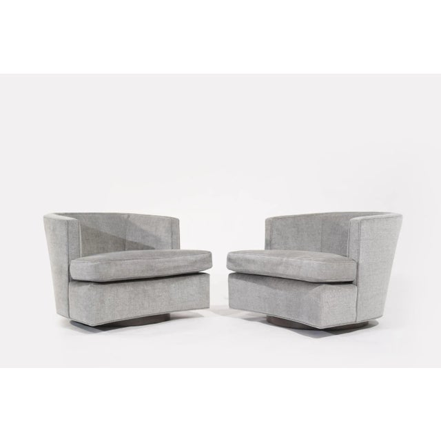A timeless pair of swivel chairs, designed by the iconic Harvey Probber in the 1950s and brought back to life by Stamford...
