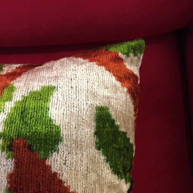 Textile Silk Velvet Animal Print Pillow For Sale - Image 7 of 9