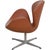 Swan Chair in Walnut and Leather by Arne Jacobsen, 2000s For Sale - Image 4 of 18