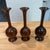 Mid-Century Modern Set of 3 Turned Wood MCM Vases For Sale - Image 3 of 9