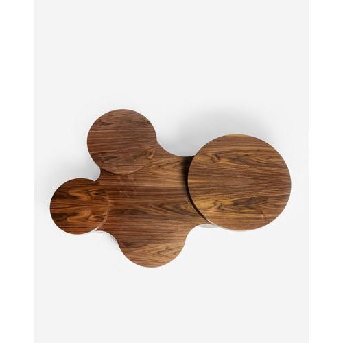 Slice Me Up Coffee Table in Canaletto Walnut Wood by Pietro Franceschini For Sale - Image 4 of 5
