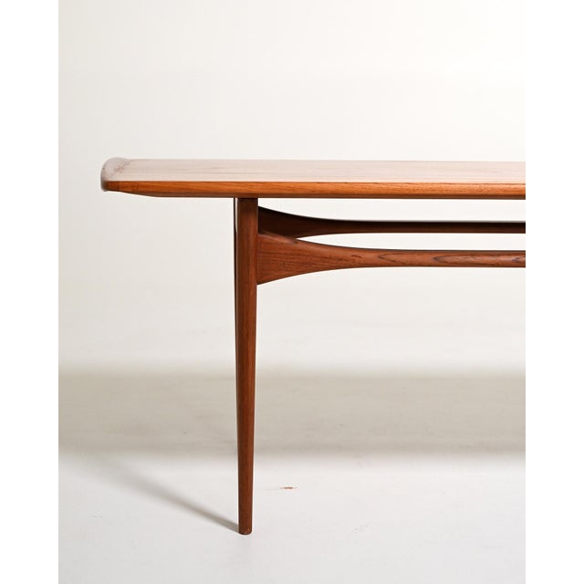 Teak Coffee Table by Tove & Edvard Kind-Larsen for France & Søn, 1960s For Sale - Image 6 of 8