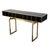 1980s Black Glass Console Table, 1980s For Sale - Image 5 of 5