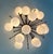 Metal 21st Century Mezzo Bronze Glossy White Murano Flush Mount by Fabio LTD For Sale - Image 7 of 9