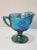 Indiana Glass Company 1970s Indiana Harvest Grape Blue Carnival Glass Creamer For Sale - Image 4 of 7