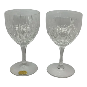 Early 20th Century Blieikristall Wine Glasses- a Pair