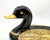 Large Black Lacquer Duck Box With Applied Gold Feather Design - Chinoiserie / Hollywood Regency For Sale In Houston - Image 6 of 11