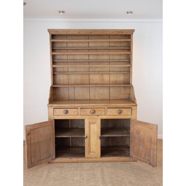 Dimensions: 21"D x 53.625"W x 82.75"H Plate shelves (top to bottom) 8.5"H x 2"D 7.5"H x 2"D 7.5"H x 2"D 7.5"H x 6.5"D Base...