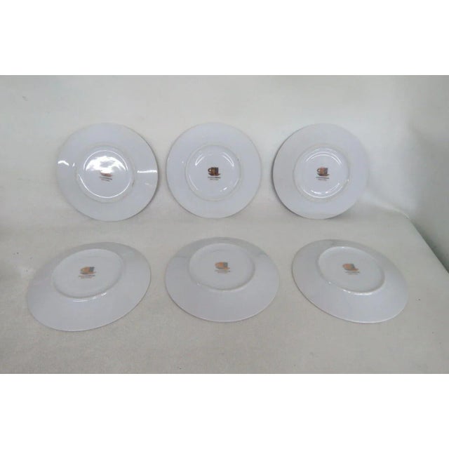 Classic Coffee and Tea Butterfly Espresso Tea Cups and Saucers Set of