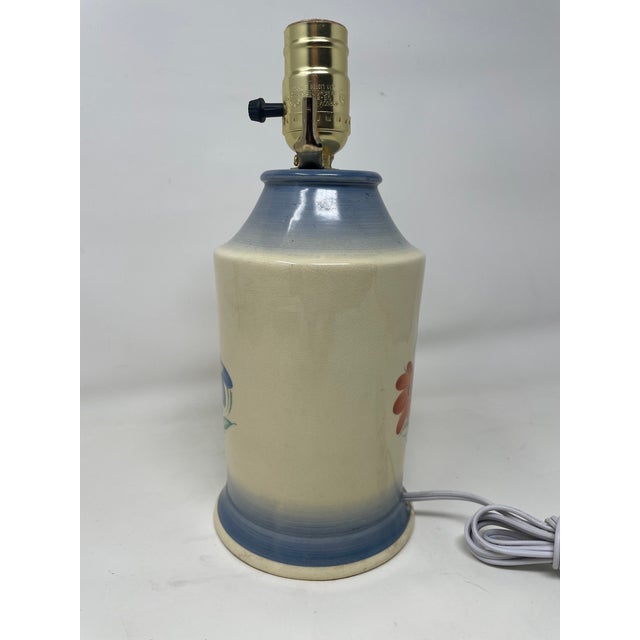 1930's Hand Painted Susie Cooper Lamp For Sale In New York - Image 6 of 8
