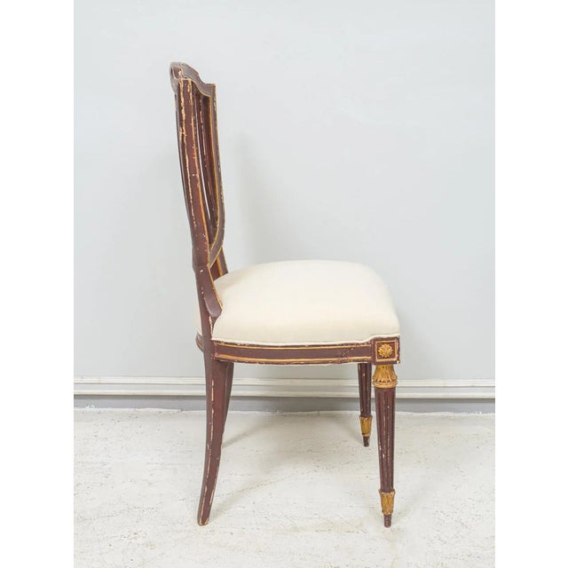 Auburn Set of Eight Dining Chairs in the Neoclassic Manner For Sale - Image 8 of 10