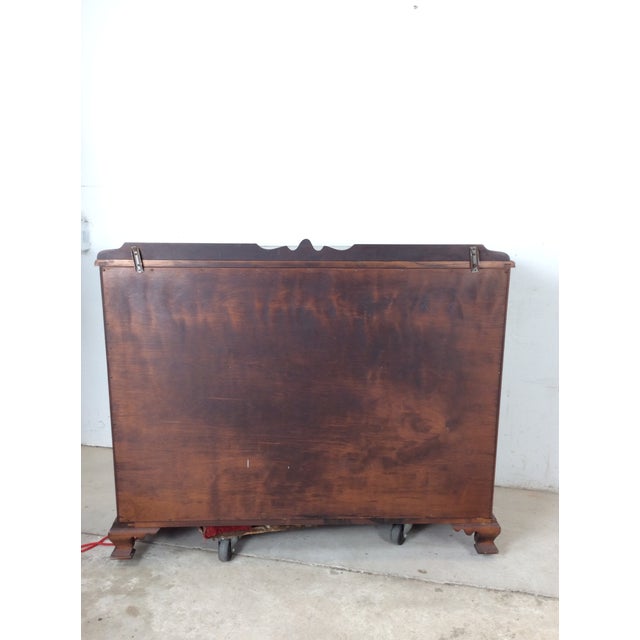 Antique Country Style Maple Sideboard With Turned Wood Pulls For Sale - Image 11 of 18