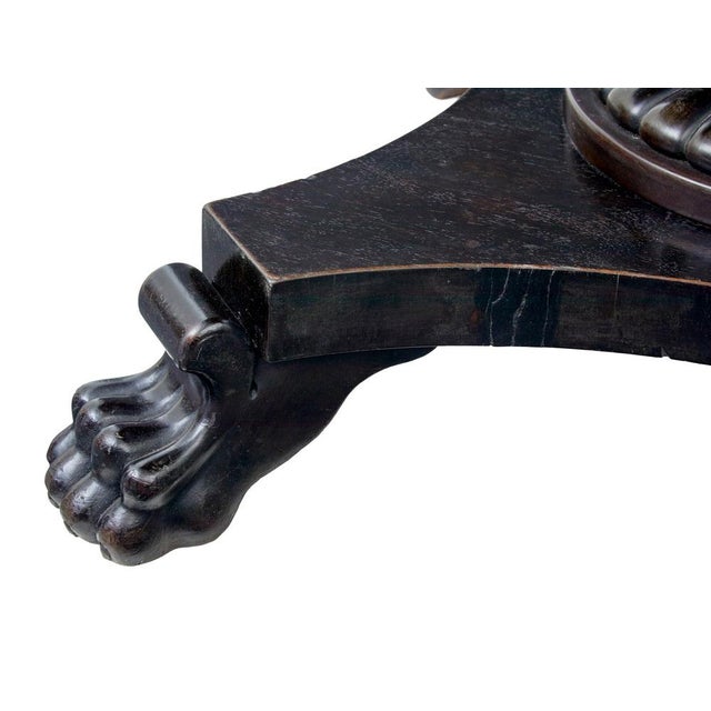 Late 19th Century 19th Century Blackened Oval Center Table, 1890s For Sale - Image 5 of 10