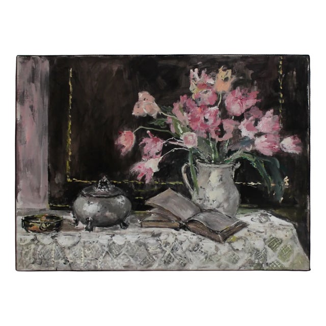 Magdalena Spasowicz, Still Life with a Sugar Bowl, Oil on Canvas, 2010 For Sale