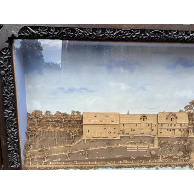Cork Picture Diorama with 3D Carving, 1900 For Sale - Image 11 of 13