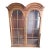 19th Century Georgian Burled Wood Secretary Hutch-Bookcase E/Glazed Glass Doors. For Sale