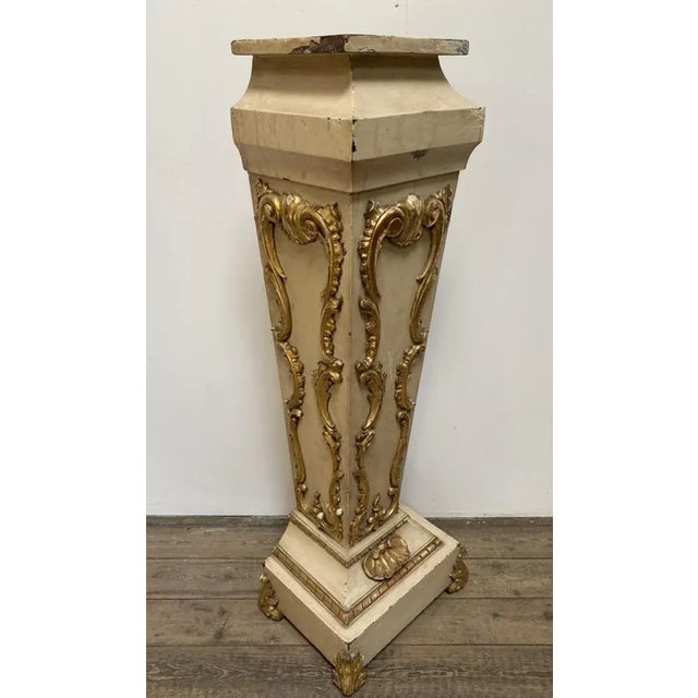 A lovely French Pedestal, highly decorative and having a lovely original patina with minor losses and chips etc. Strong...