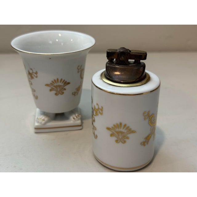 Vintage Andrea by Sadek Hand-Painted Porcelain Tobacco Set Ornate Japanese Collectable For Sale In Phoenix - Image 6 of 10