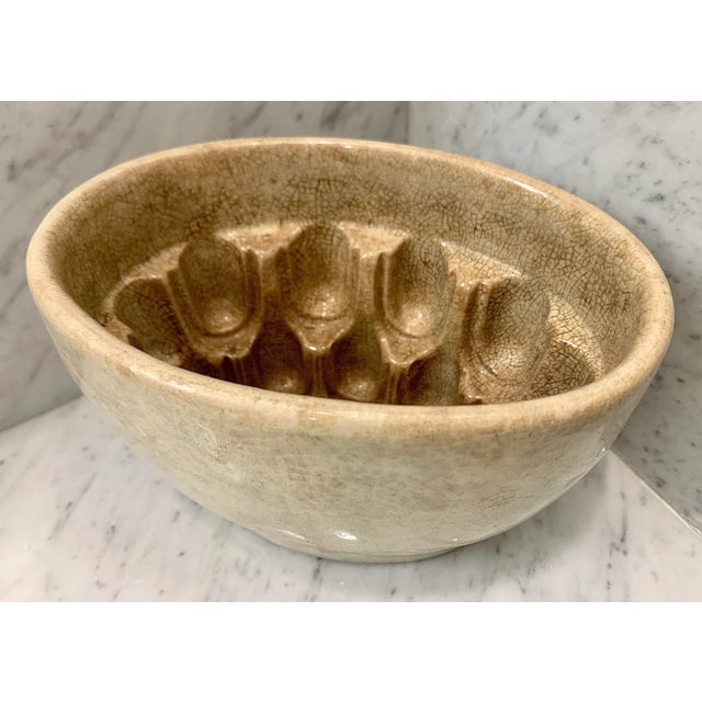 Antique Victorian English Ceramic Jelly/Aspic Mould, 19th Century For Sale - Image 9 of 12