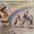 2010s Lorenzo Castñeda 2011 "La Fiesta Vaquera" Framed Watercolor 39"w X 27"h Beautiful Western Piece For Sale - Image 5 of 18