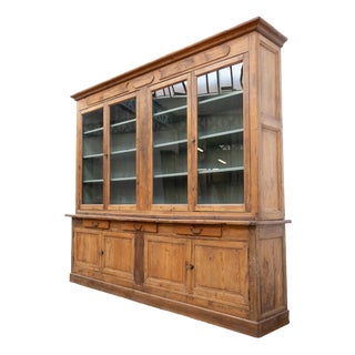 Antique Oak and Fir Bookcase, 1900 For Sale
