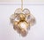 Metal Smoked Glass Disc Chandelier from Vistosi, Italy, 1960s For Sale - Image 7 of 13