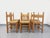 Vintage Brutalist Chairs in Oak and Straw, 1960s, Set of 6 For Sale - Image 4 of 17