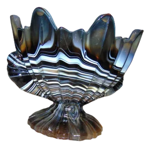 Art Deco Glass Cake Stand from United Glassware STS Abel, 1930s