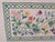 1960s Large Vintage Floral Cross-Stitch Silver Leaf Wall Mirror For Sale - Image 5 of 13