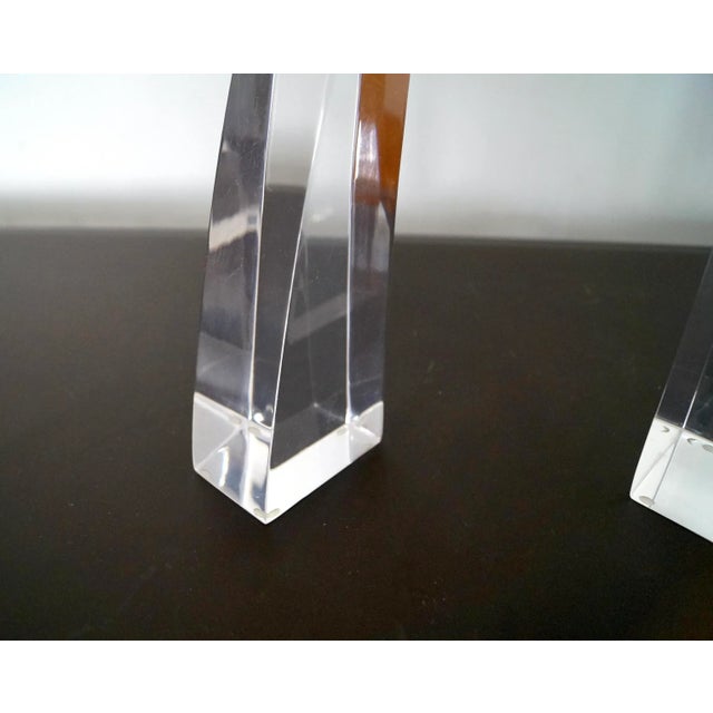 1960’s Mid-Century Modern Lucite Sculptures - Set of Three For Sale - Image 11 of 13