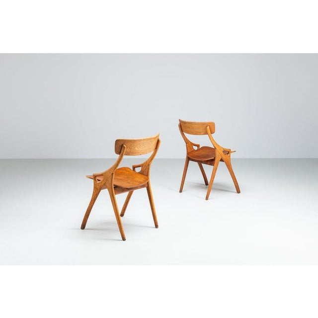 Dining Chairs in Teak by Arne Hovmand Olsen for Mogens Kold, Denmark, 1959, Set of 4 For Sale - Image 9 of 17