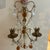 Antique Pair of Italian Gold Gilt & Crystal Candle Sconces For Sale - Image 10 of 12