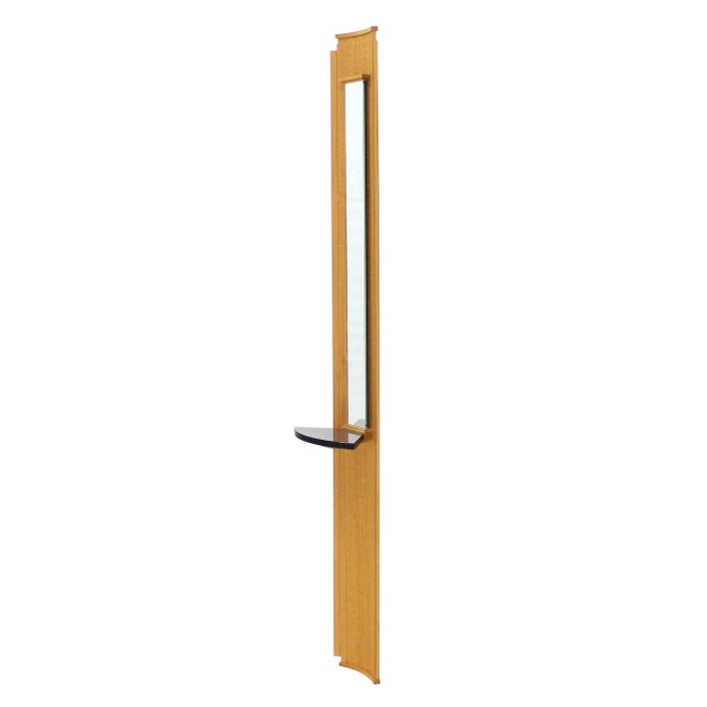 Mid-Century Modern Corner Shelf Mirror Petit Vanity For Sale - Image 3 of 8