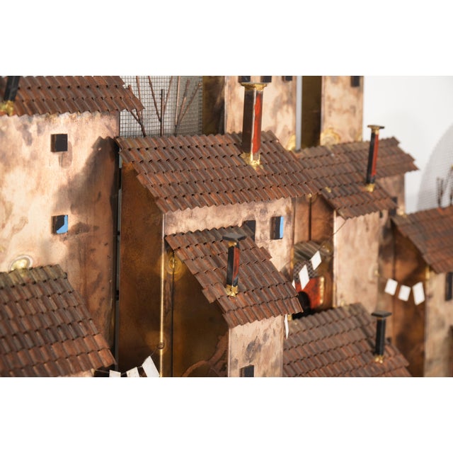 Curtis Jeré Mediterranean Village Wall Hanging For Sale - Image 6 of 6