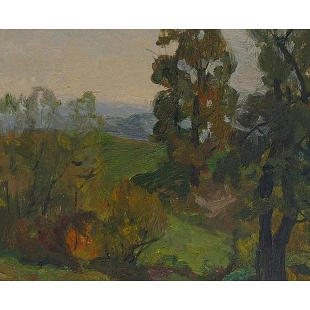 1970s Impressionist Landscape Oil Painting, Ukrainian Art 40-50 For Sale - Image 4 of 6