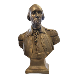 Large 1940s Chalkware Bust of George Washington