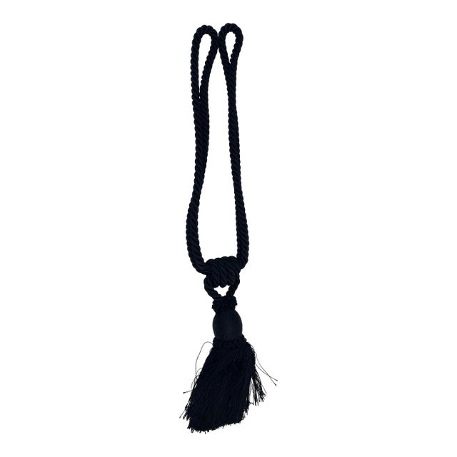 Vintage Black Tassel Tie Back For Sale