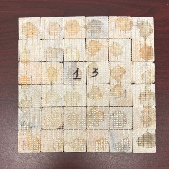 Rosa Crystal Marble Honed & Tumbled 2" X 2" Mosaic For Sale - Image 4 of 4