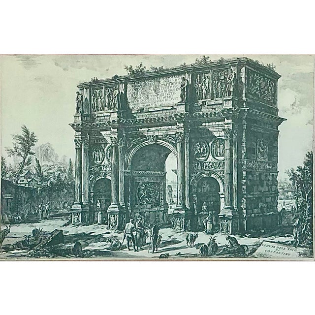 Giovanni (Cavalier) Battista Piranesi Architectural Etchings by Giovanni Piranesi, a Pair For Sale - Image 4 of 9