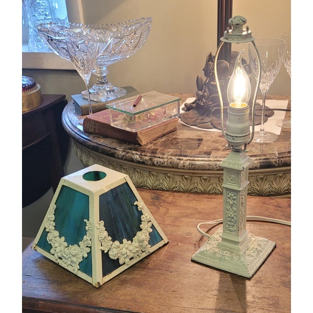 1920s Art Deco French Small Desk Lamp For Sale - Image 4 of 10