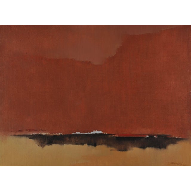 Rustic Original Southwestern Oil Painting-Signed-Baranet-1982 For Sale - Image 3 of 3