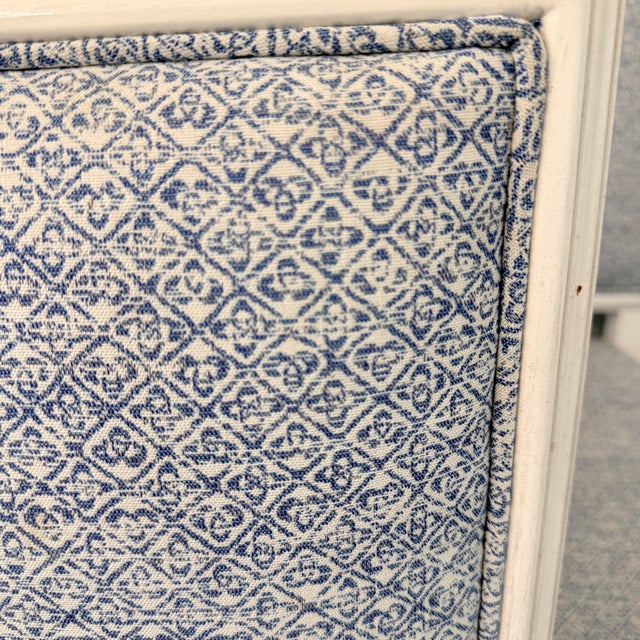 Set of 6 Highland House Dining Side Chairs With Schumacher Fabric For Sale In Washington DC - Image 6 of 16