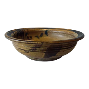Monumental Plum Tree Pottery 1970s Mid Century Low Bowl
