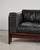 Bastiano Two-Seater Sofa in Mahogany and Black Leather by Afra and Tobia Scarpa for Gavina, Italy, 1960s For Sale - Image 10 of 18